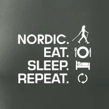 Nordic walking eat sleep