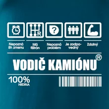 Čiarový kód - Vodič kamiónu Čiarový kód - Vodič kamiónu