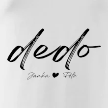 Dedo - tričko menami detí písacie písmo