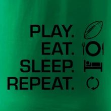 Play Eat Sleep Repeat americký fotbal Play Eat Sleep Repeat americký fotbal