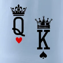 King & Queen logo na prso