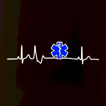 EKG rescue modrá hviezda