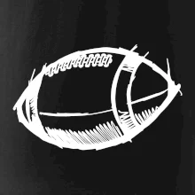 Americký futbal lopta skica Americký futbal lopta skica