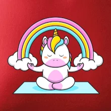 Yoga jednorožec - dúha