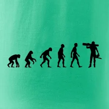 Evolúcia drevorubač - píla a kmeň