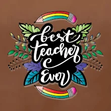 Farebné ceruzky best teacher ever