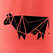 Origami krava z boku