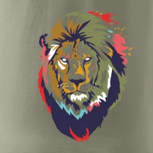 Hlava leva kreslená jednoduchá