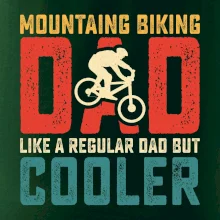 Mountain biking dad like a regular dad