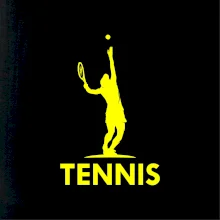 Tenistka s nápisom Tenistka s nápisom