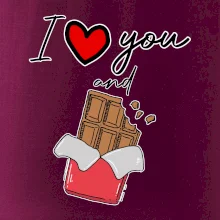 I love you and chocolate