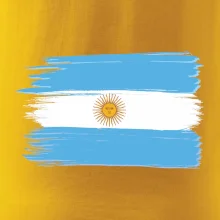 Argentína vlajka kreslená štetkou