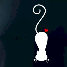 Zamilovaná mačka ležiaca