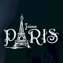 Paris nápis Eiffelovka rovný Paris nápis Eiffelovka rovný