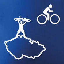 Mapa ČR + kolo na prsu Mapa ČR + kolo na prsu