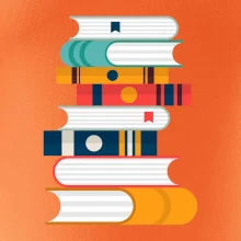 Knihy flat design Knihy flat design