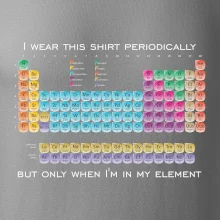 I wear this shirt periodically but only when I'm in my element