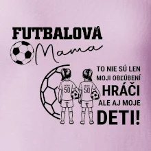 Futbalová mama - Dve dcéry (vaše meno a číslo)