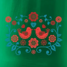 folklór - dva červené vtáčiky