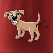 Prdiace pes kreslený (Hana-creative)