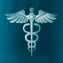 Hrdinovia zdravotníctva - logo (Pecka design)