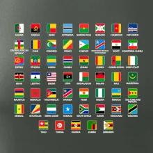 Vlajky štátov - Afrika Vlajky štátov - Afrika