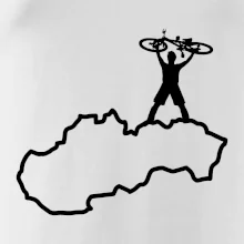 Mapa Slovenska - cyklista