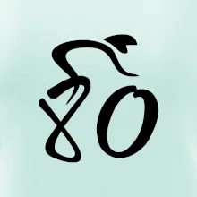 Cyklista oslavuje osemdesiatiny  (80)