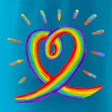 Srdce pride dúha kreslená Srdce pride dúha kreslená