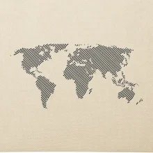 Mapa sveta odtlačok