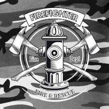 Firefighter logo Fire and rescue