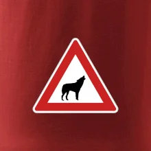 Dopravná značka - Pozor vlk