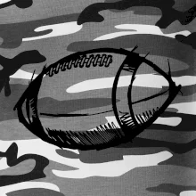 Americký futbal lopta skica