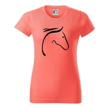 Kôň - hlava silueta