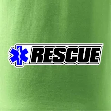 Záchranár rescue kríž modrý