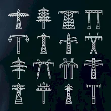 Typy stožiarov vysokého napätia Typy stožiarov vysokého napätia