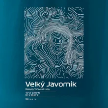 Velký Javorník (Beskydy) - vrstevnice v obdĺžniku