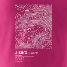 Jizera - vrstevnice v obdĺžniku