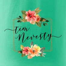 Tím nevesty štvorec oranžový