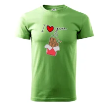 I love you and chocolate