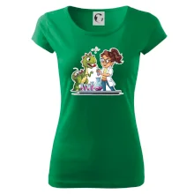 Chemik a dinosaurus - dievča