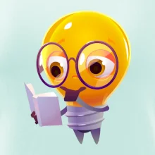 Žiarovka premýšľa nad knihou