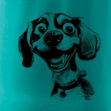 Čiernobiela karikatúra bígl