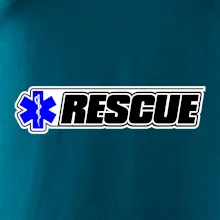 Záchranár rescue kríž modrý