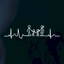 EKG rodina a dve dievčatá