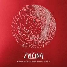 Zvičina - vrstevnice v kruhu