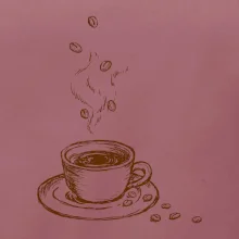 Hrnček plný čerstvej kávy