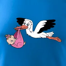 Bocian a bábätko - dievča (Hana-creative)