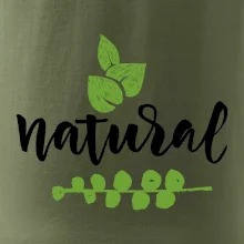 Natural - nápis v listoch