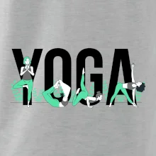 Yoga nápis farebný